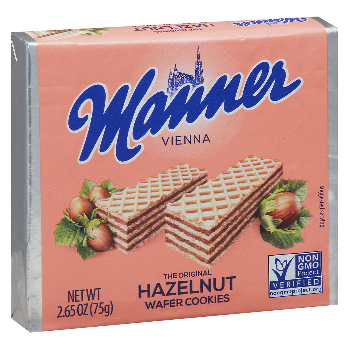 slide 1 of 10, Manner Vienna Hazelnut Original Wafer Cookies 2.65 oz, 2.65 oz