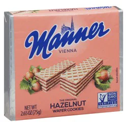 Manner Vienna Hazelnut Original Wafer Cookies - 2.65 oz