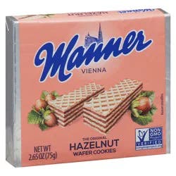 Manner Vienna Hazelnut Original Wafer Cookies - 2.65 oz