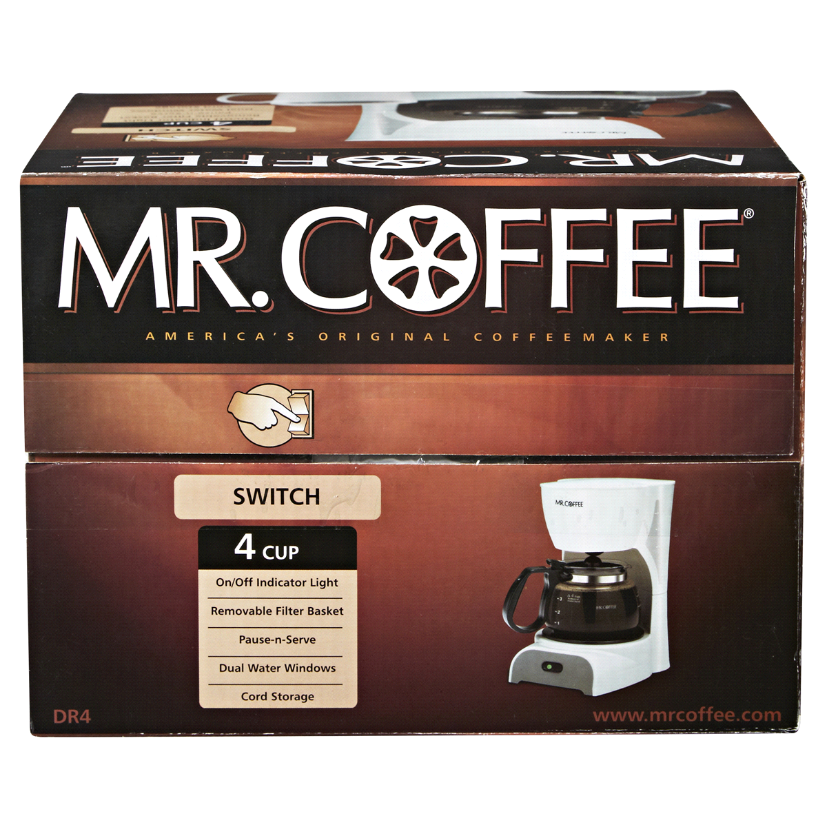 Mr. Coffee 4 Cup Coffee Maker White DR4NP 1 ct Shipt