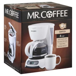 Mr Coffee 4 Cup Coffee Maker White AD4