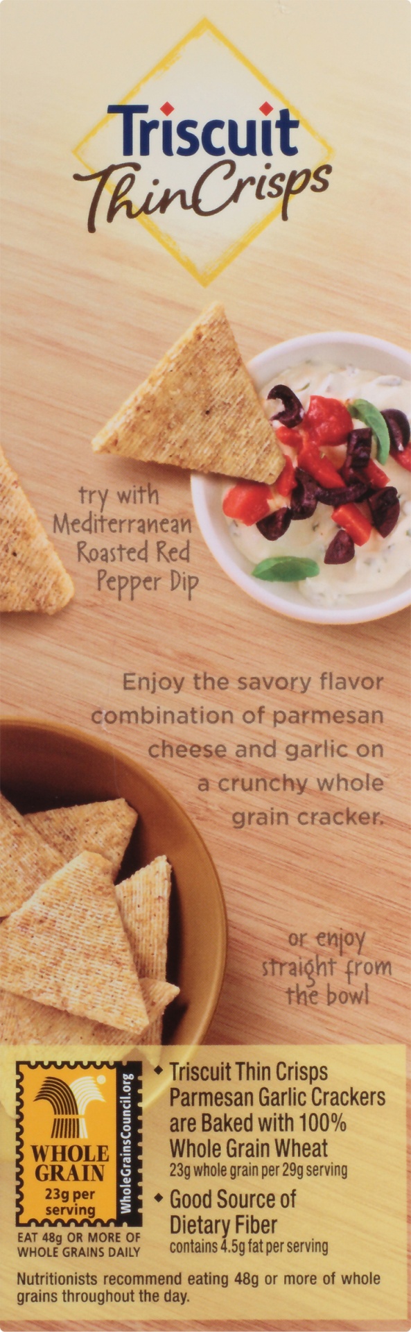 Triscuit Thin Crisps Parmesan Garlic Crackers 7.6 oz Shipt