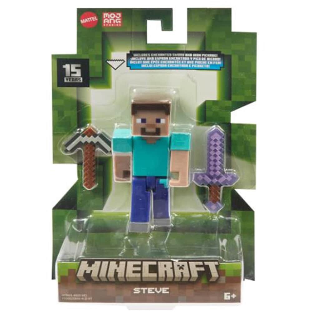 slide 1 of 1, Minecraft Steve Toy Figure, 1 ct