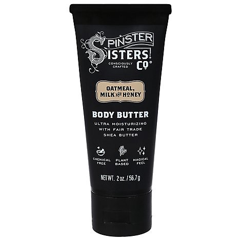 slide 1 of 1, Spinster Sisters Co Body Butter Oatmeal Milk And Honey - 2 OZ, 2 oz