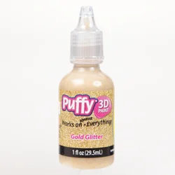 Tulip Puffy Fabric Paint Gold Glitter