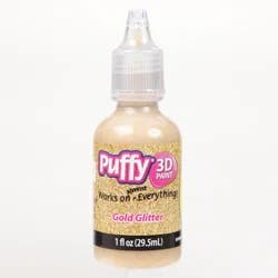 Tulip Puffy Fabric Paint Gold Glitter