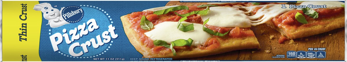 slide 8 of 12, Pillsbury Thin Crust Pizza Crust, 1 ct