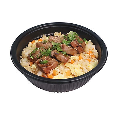 slide 1 of 1, H-E-B Yumai Fried Rice Bowl with Beef Skewers, 15 oz