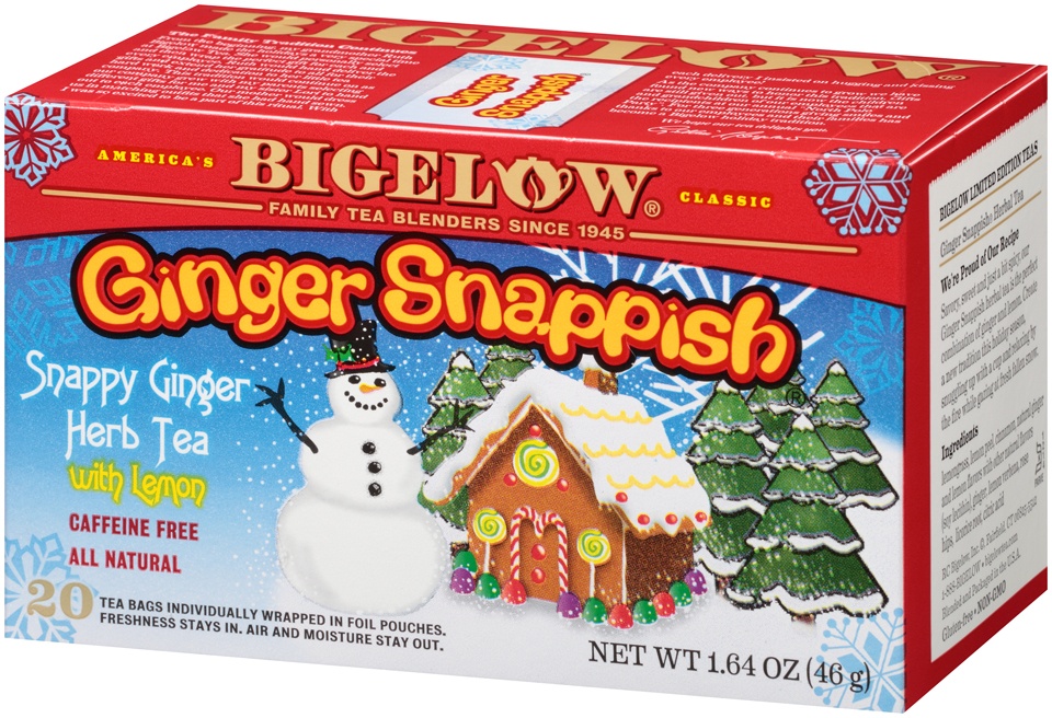 slide 3 of 7, Bigelow Ginger Snappish Herb Tea, 20 ct