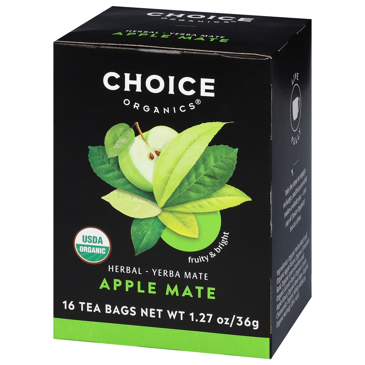slide 3 of 11, Choice Organics Apple Mate Herbal Tea 16 Tea Bags, 16 ct