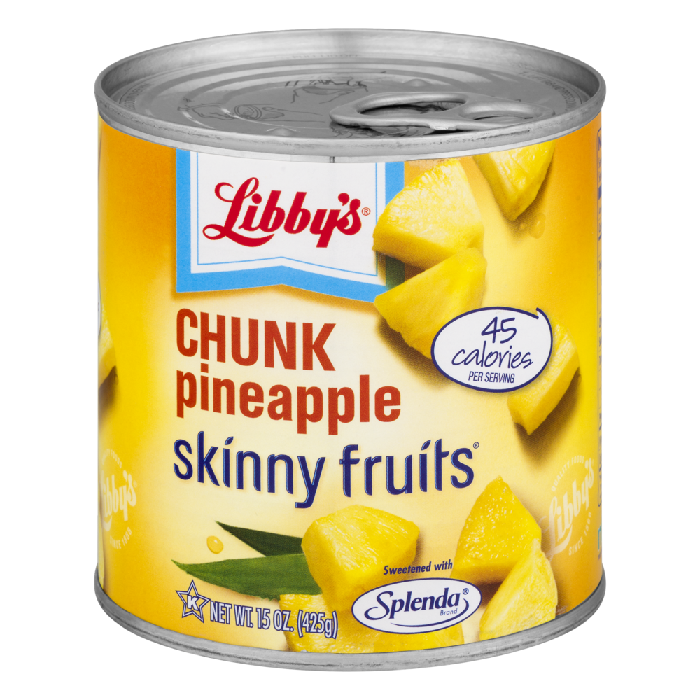 slide 1 of 2, Libby's Skinny Fruits Chunk Pineapple In Splenda, 15 oz