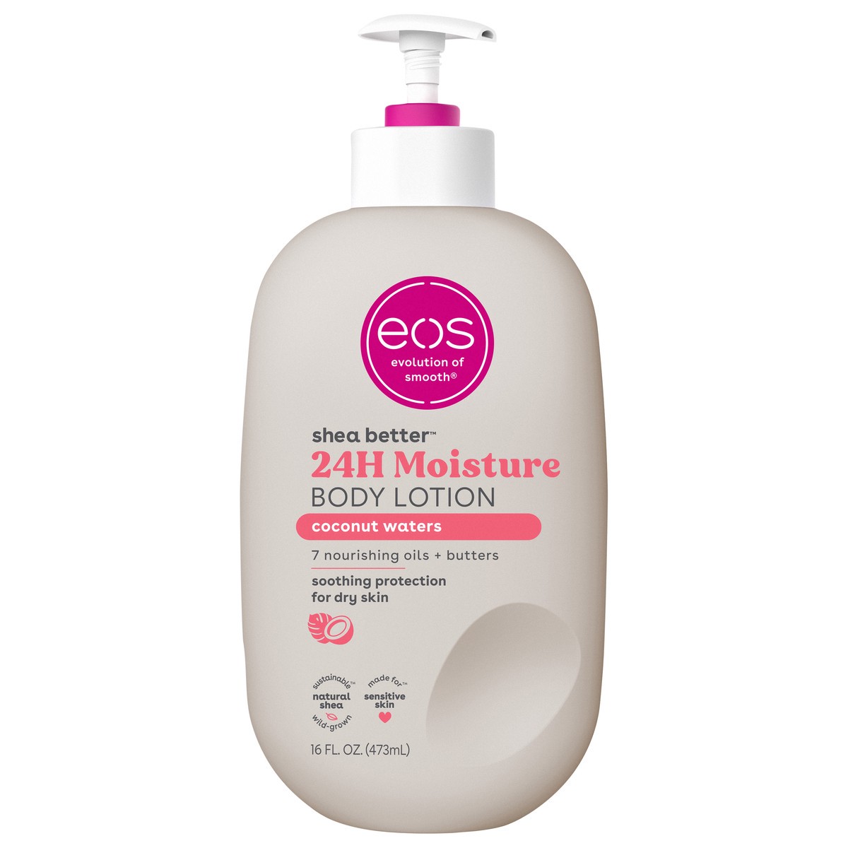 slide 1 of 15, eos Shea Better Body Lotion - coconut waters?, 16 fl oz