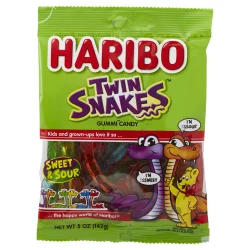 Haribo Twin Snakes Gummy Candy