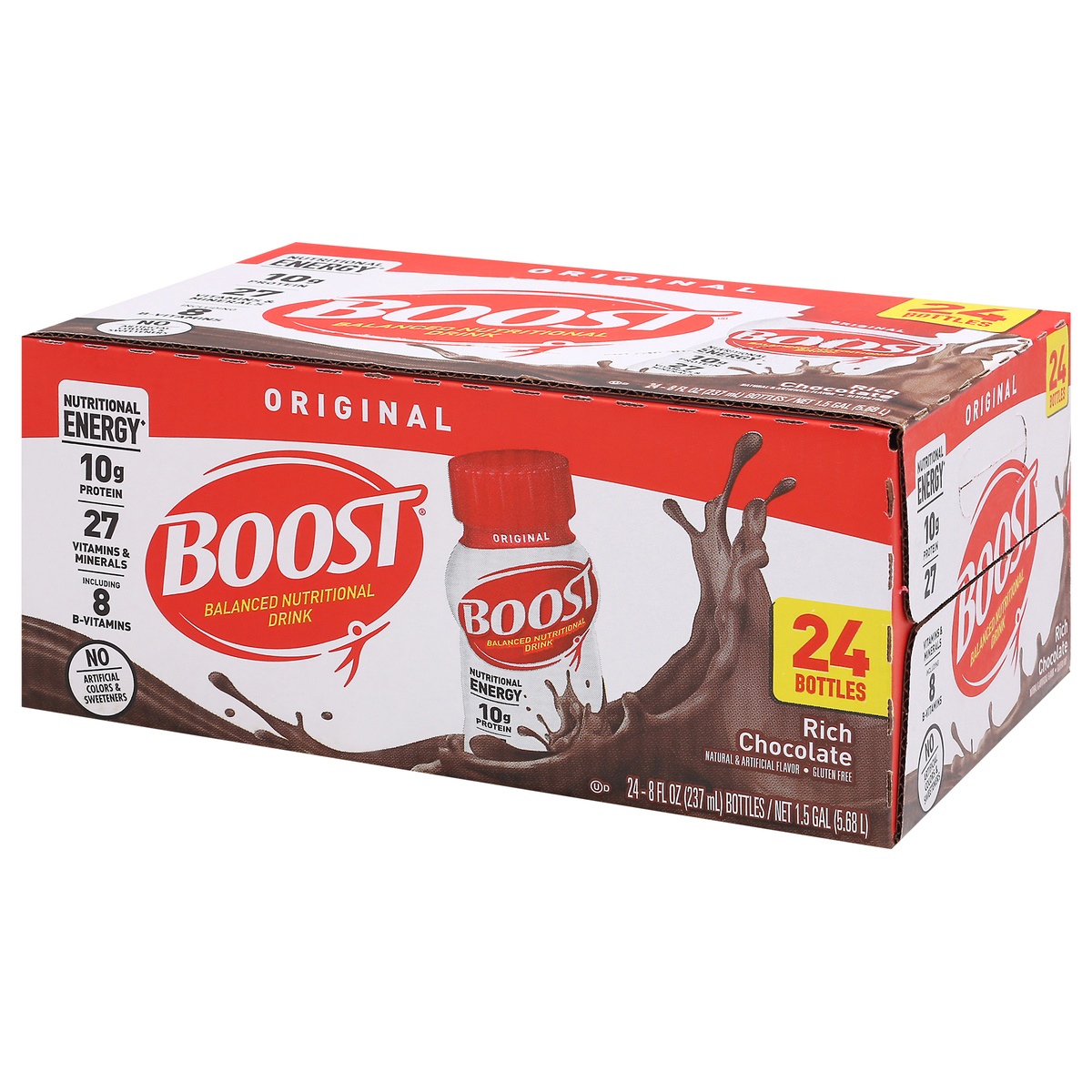 slide 3 of 11, Boost Original Ready To Drink Nutritional Drink, Rich Chocolate Nutritional Shake, 24 ct