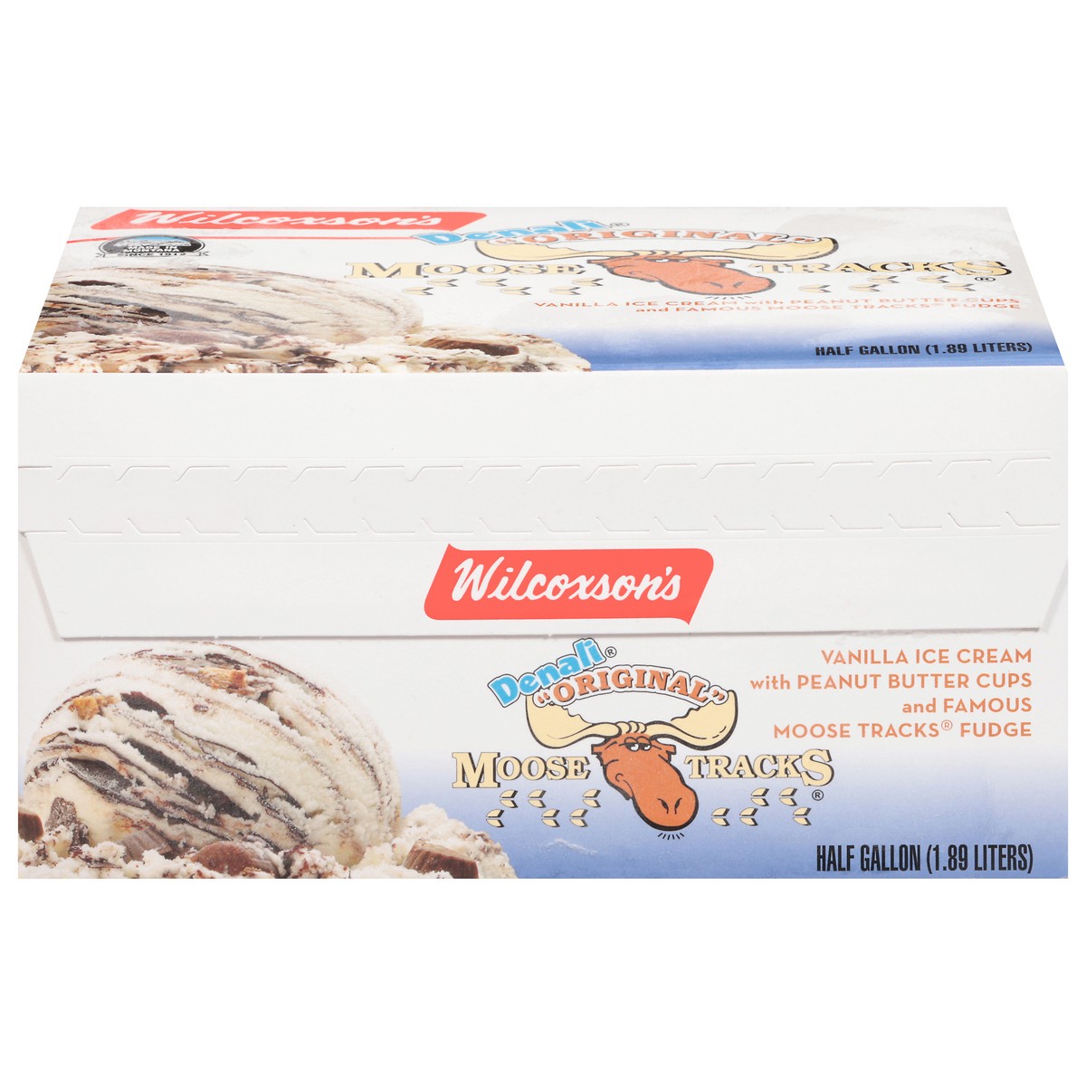 slide 13 of 16, Wilcoxson's Denali Original Moose Tracks Ice Cream 0.5 gal, 1/2 gal