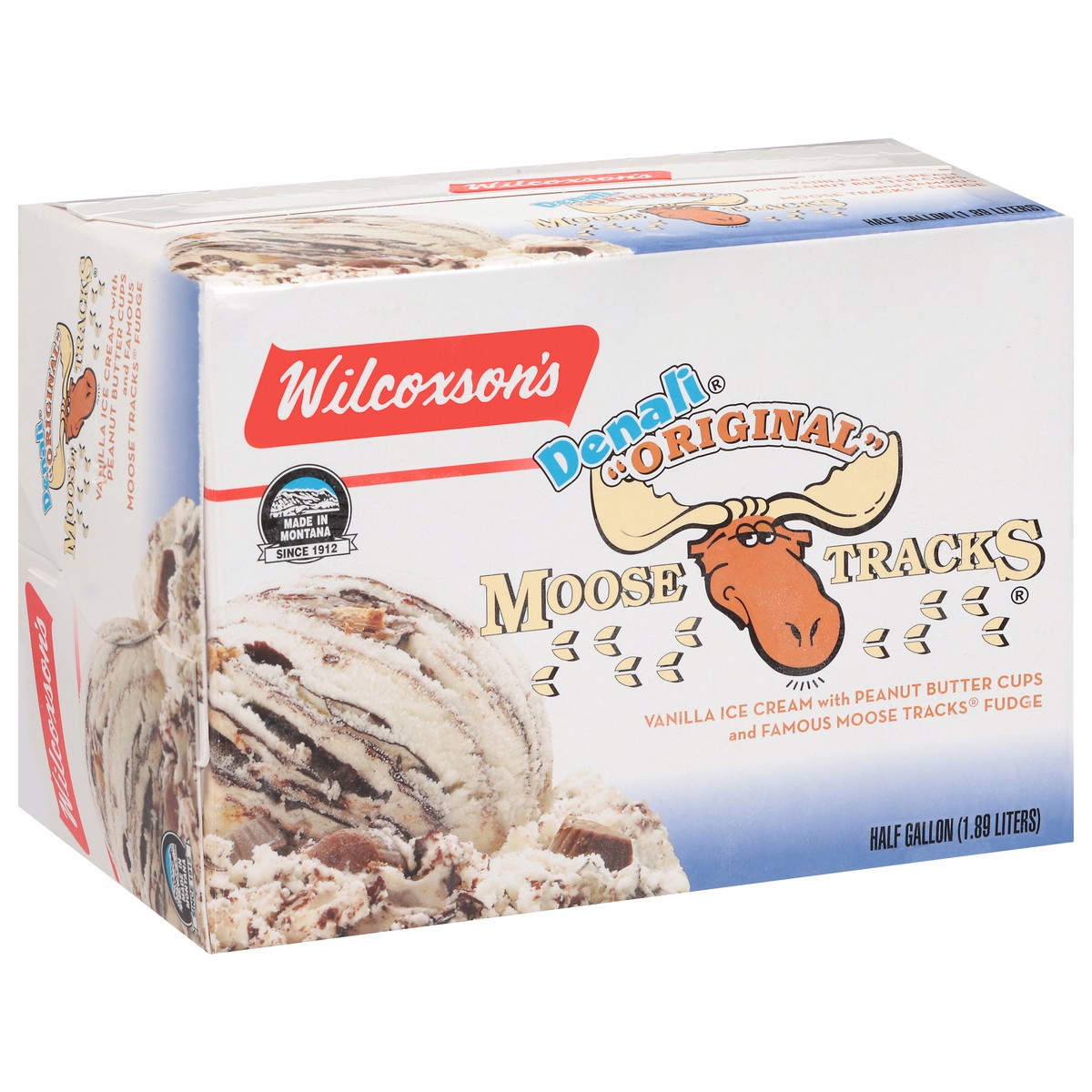 slide 15 of 16, Wilcoxson's Denali Original Moose Tracks Ice Cream 0.5 gal, 1/2 gal