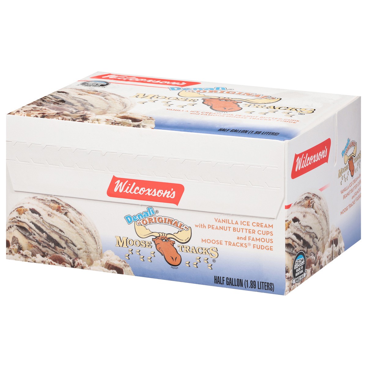slide 5 of 16, Wilcoxson's Denali Original Moose Tracks Ice Cream 0.5 gal, 1/2 gal
