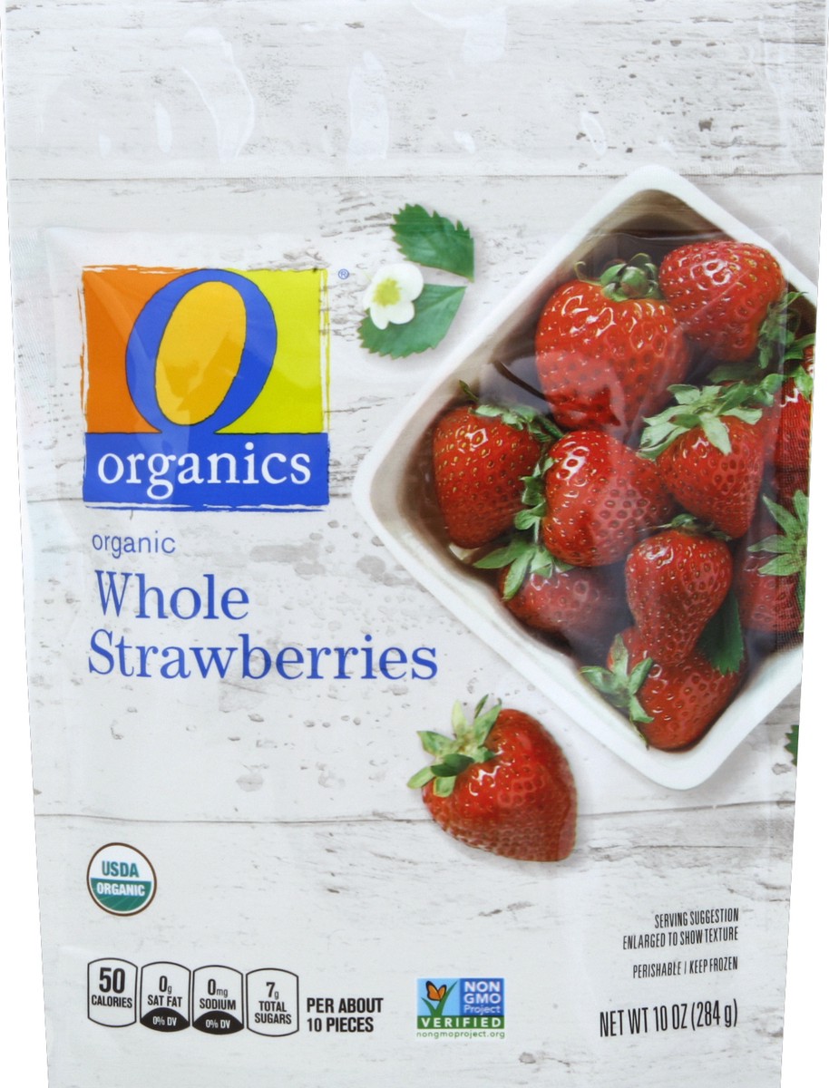 slide 2 of 2, O Orgnc Strawberries Whole, 10 oz