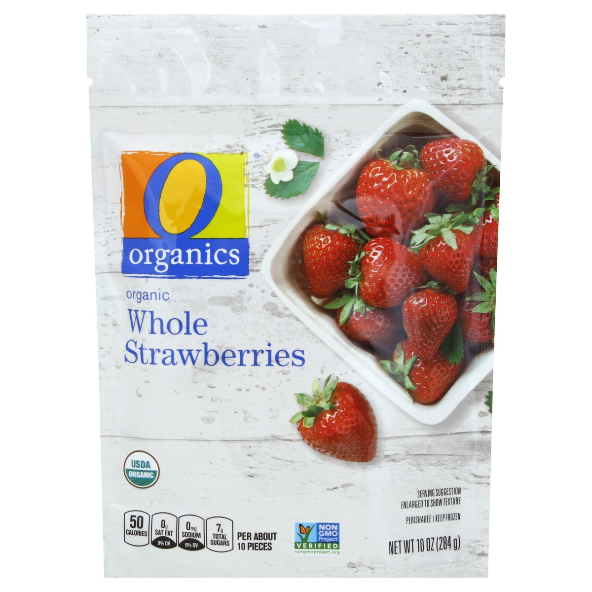 slide 1 of 2, O Orgnc Strawberries Whole, 10 oz