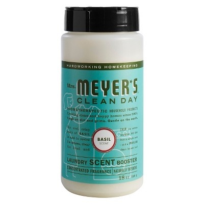 slide 1 of 1, Mrs. Meyer's Basil Scent Laundry Scent Booster, 18 oz