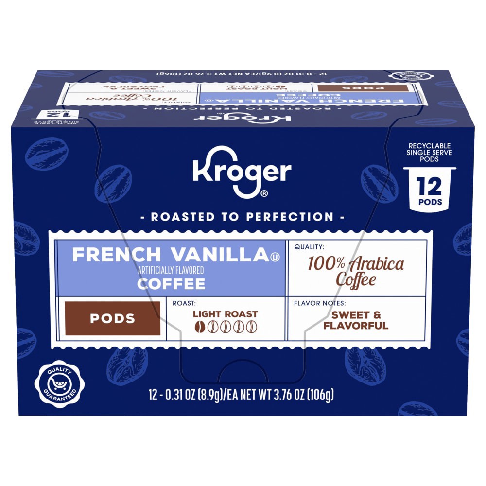 slide 4 of 5, Kroger French Vanilla Coffee - 12 ct, 12 ct