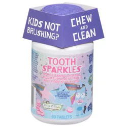 Jack N' Jill Natural Strawberry Flavor Tooth Sparkles 60 ea