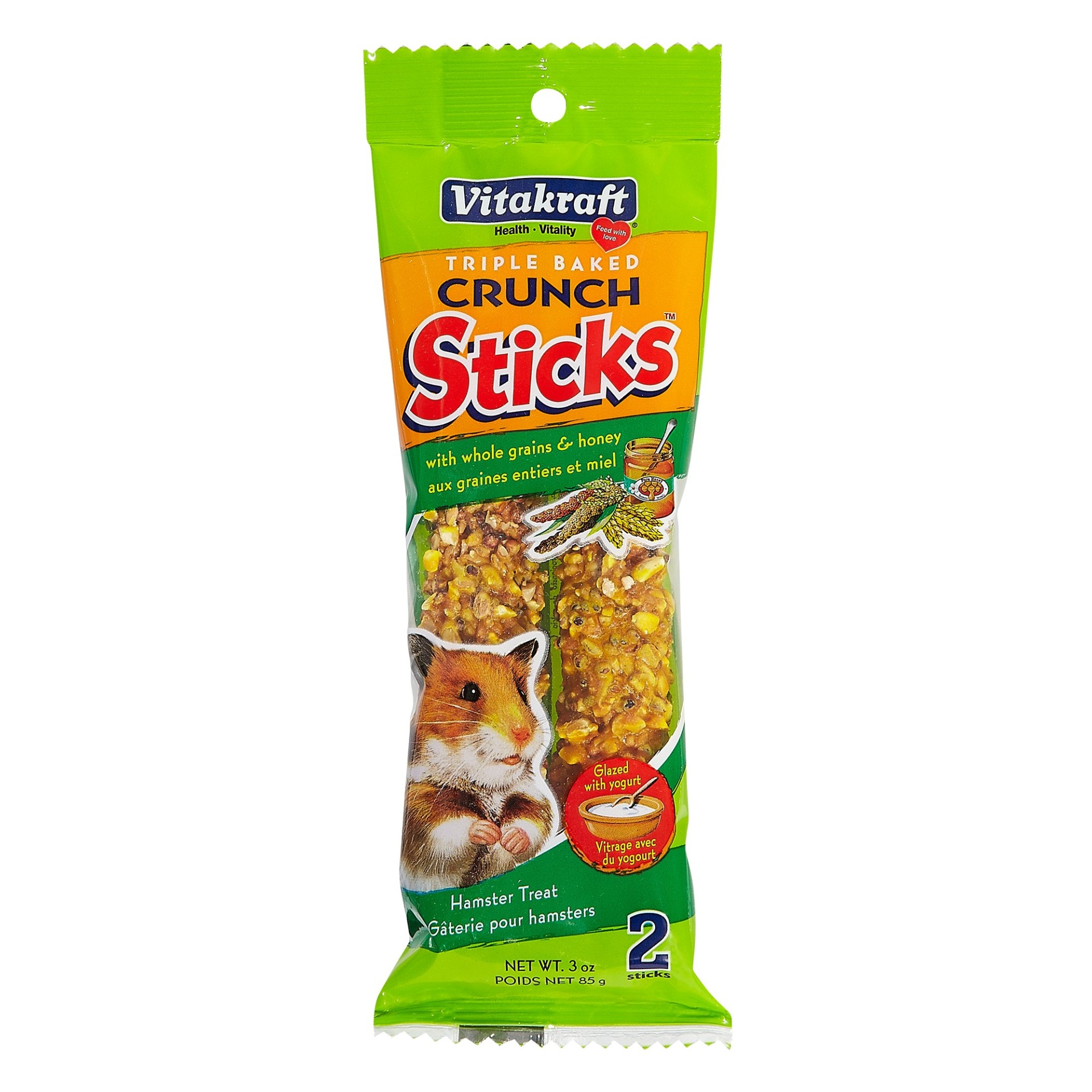 slide 1 of 1, Vitakraft Triple Baked Crunch Sticks Hamster Treat, 3.75 oz