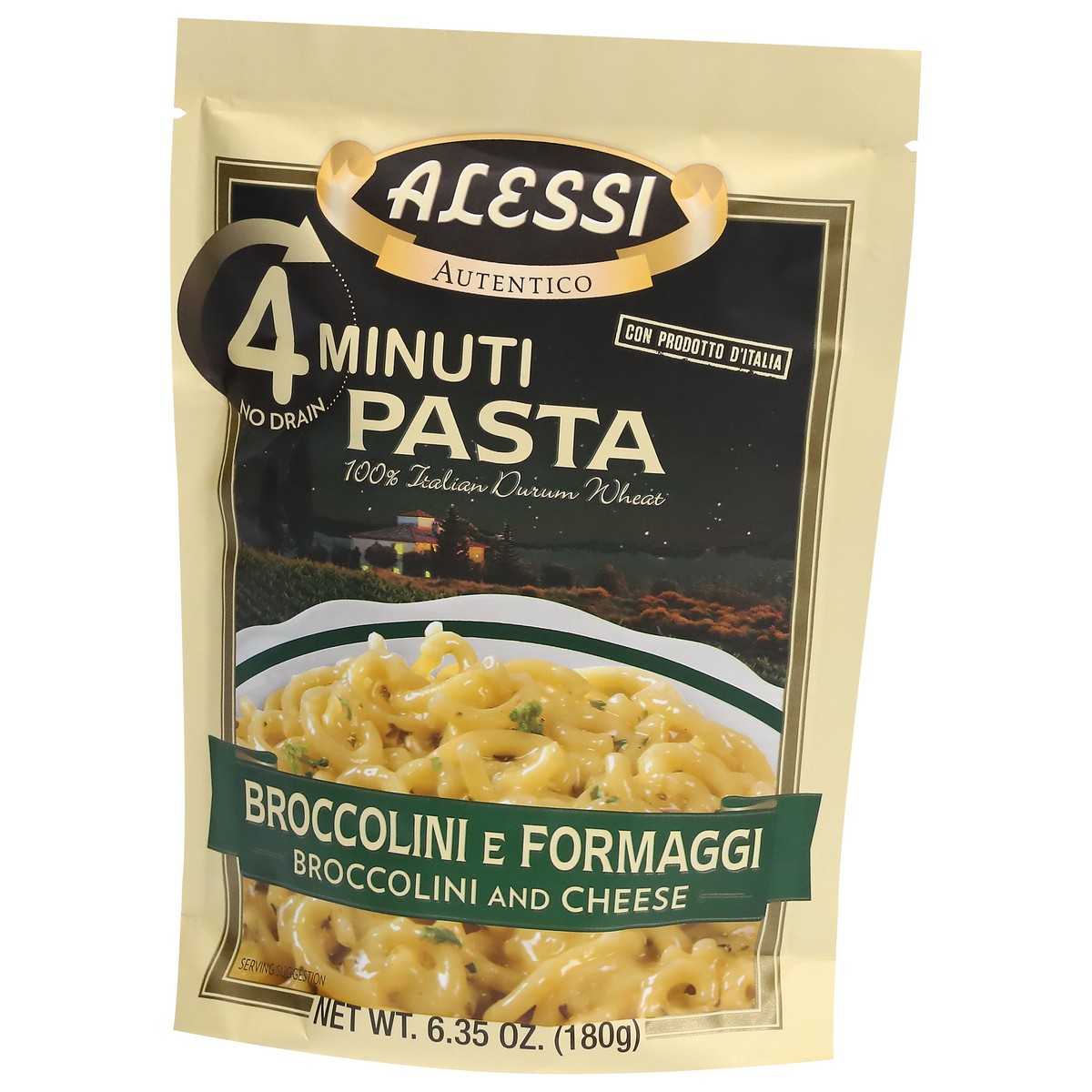 slide 6 of 13, Alessi Brccoli E Formaggi Pasta - 6.35 oz, 6.35 oz