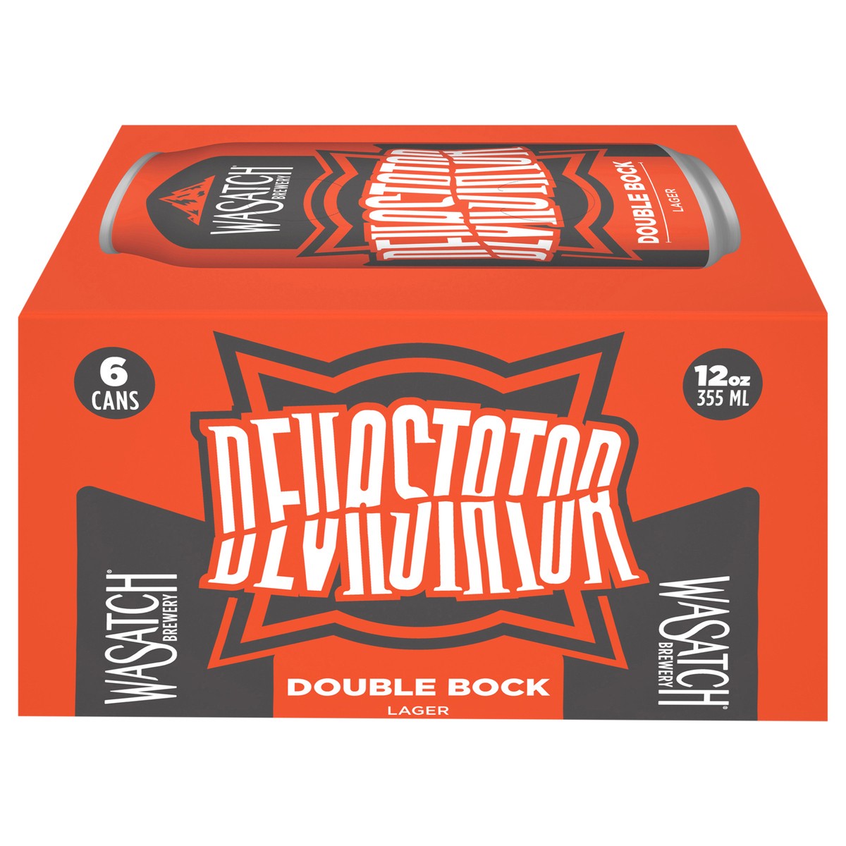 slide 1 of 6, Wasatch Devastator Double Bock Lager 6 Pack 12 oz can, 6 ct