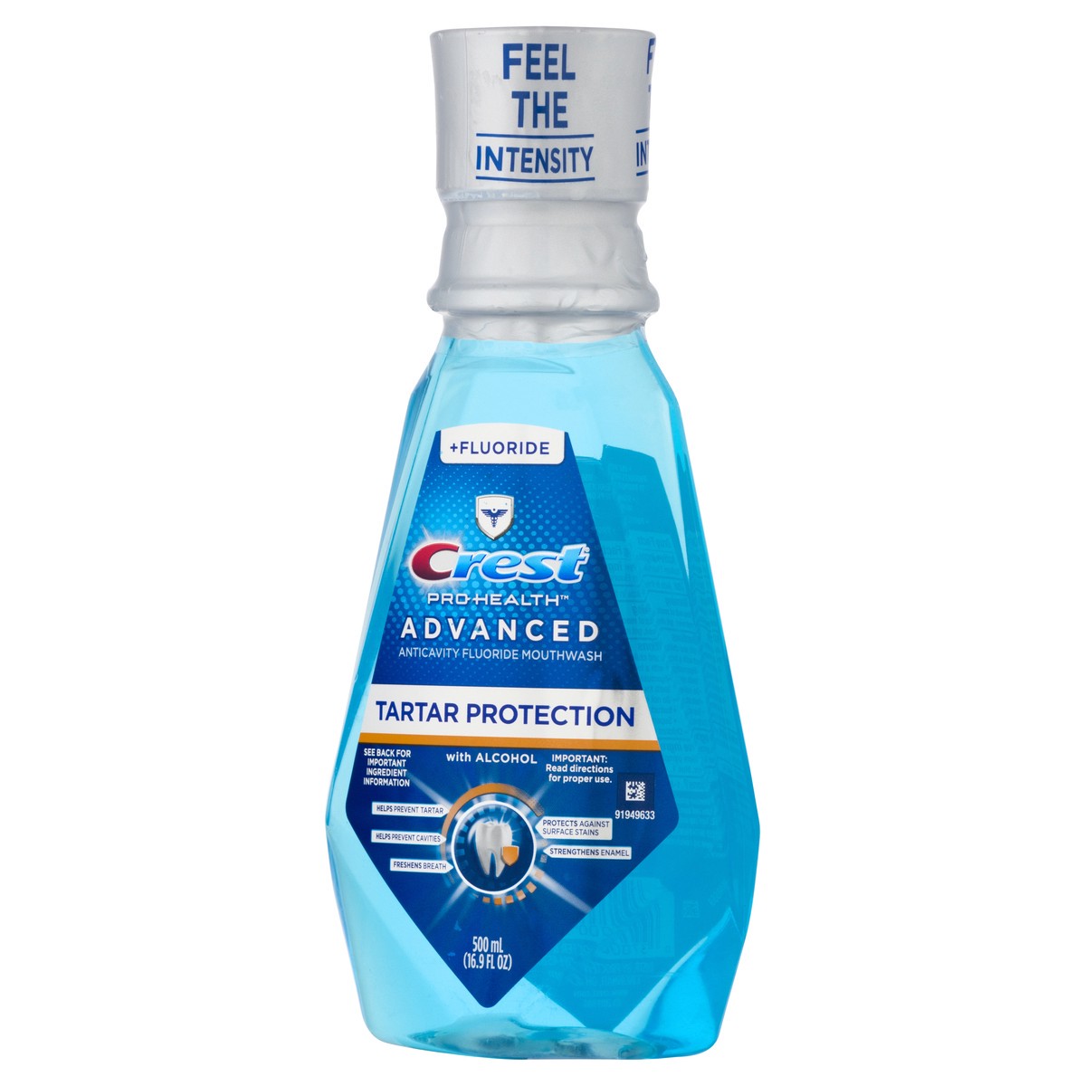 slide 2 of 9, Crest Alcohol Advanced Anticavity Fluoride Mouthwash 16.9 oz, 16.9 fl oz