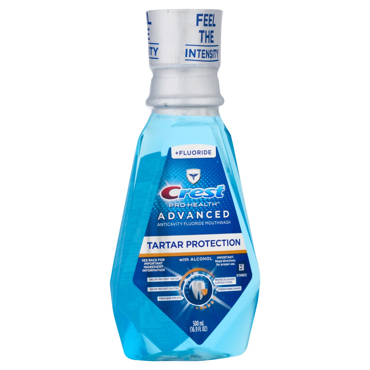 slide 6 of 9, Crest Alcohol Advanced Anticavity Fluoride Mouthwash 16.9 oz, 16.9 fl oz