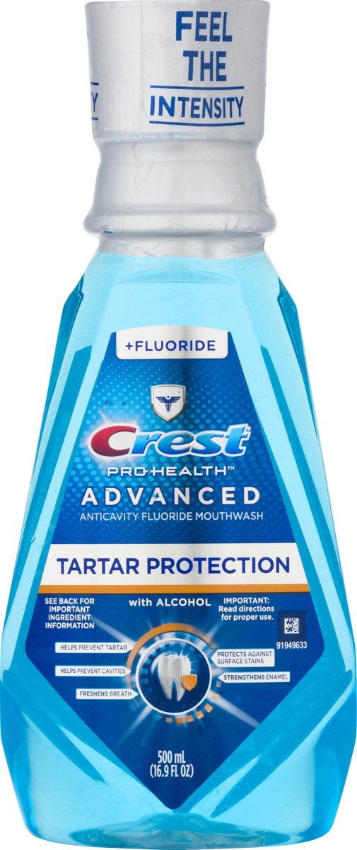 slide 8 of 9, Crest Alcohol Advanced Anticavity Fluoride Mouthwash 16.9 oz, 16.9 fl oz