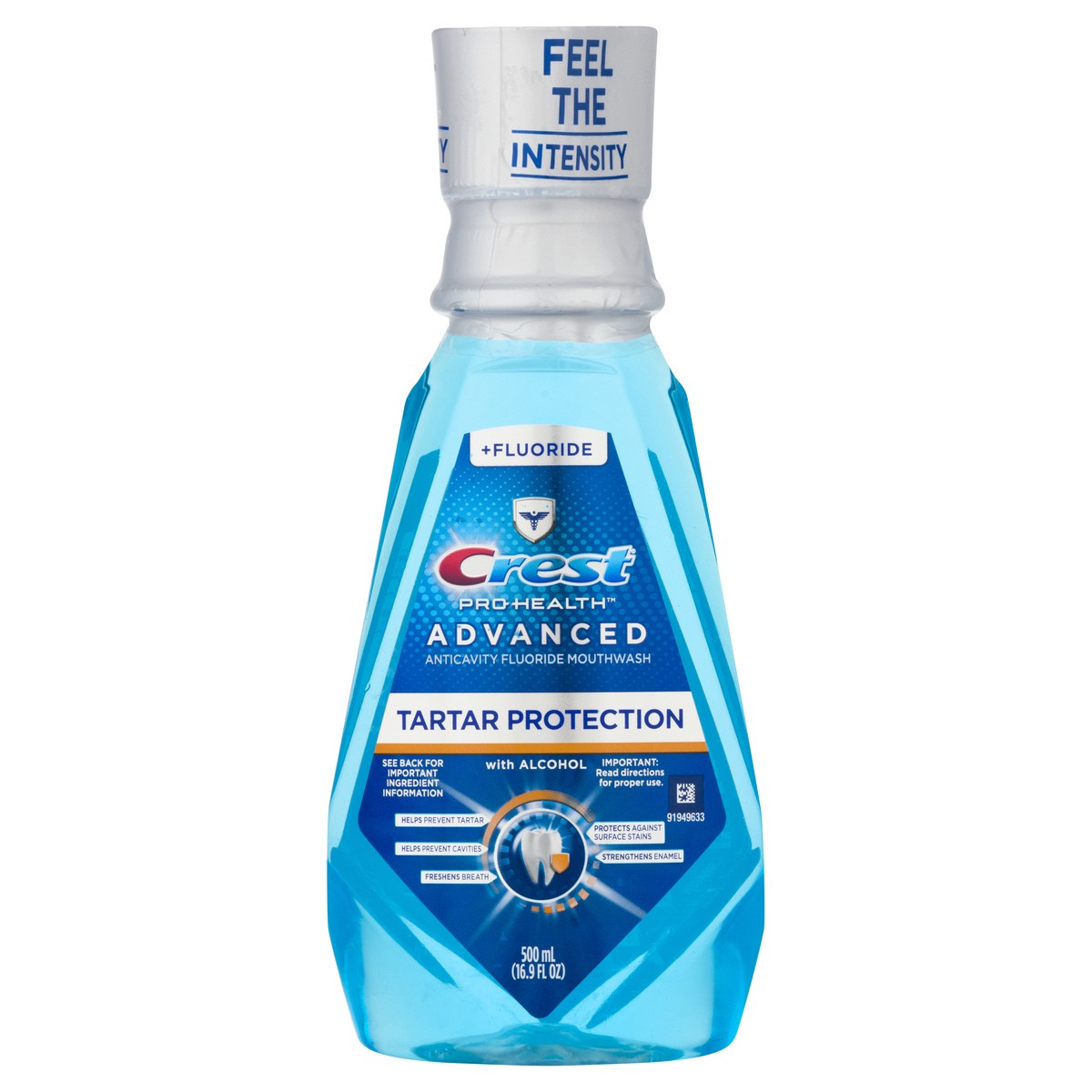 slide 1 of 9, Crest Alcohol Advanced Anticavity Fluoride Mouthwash 16.9 oz, 16.9 fl oz