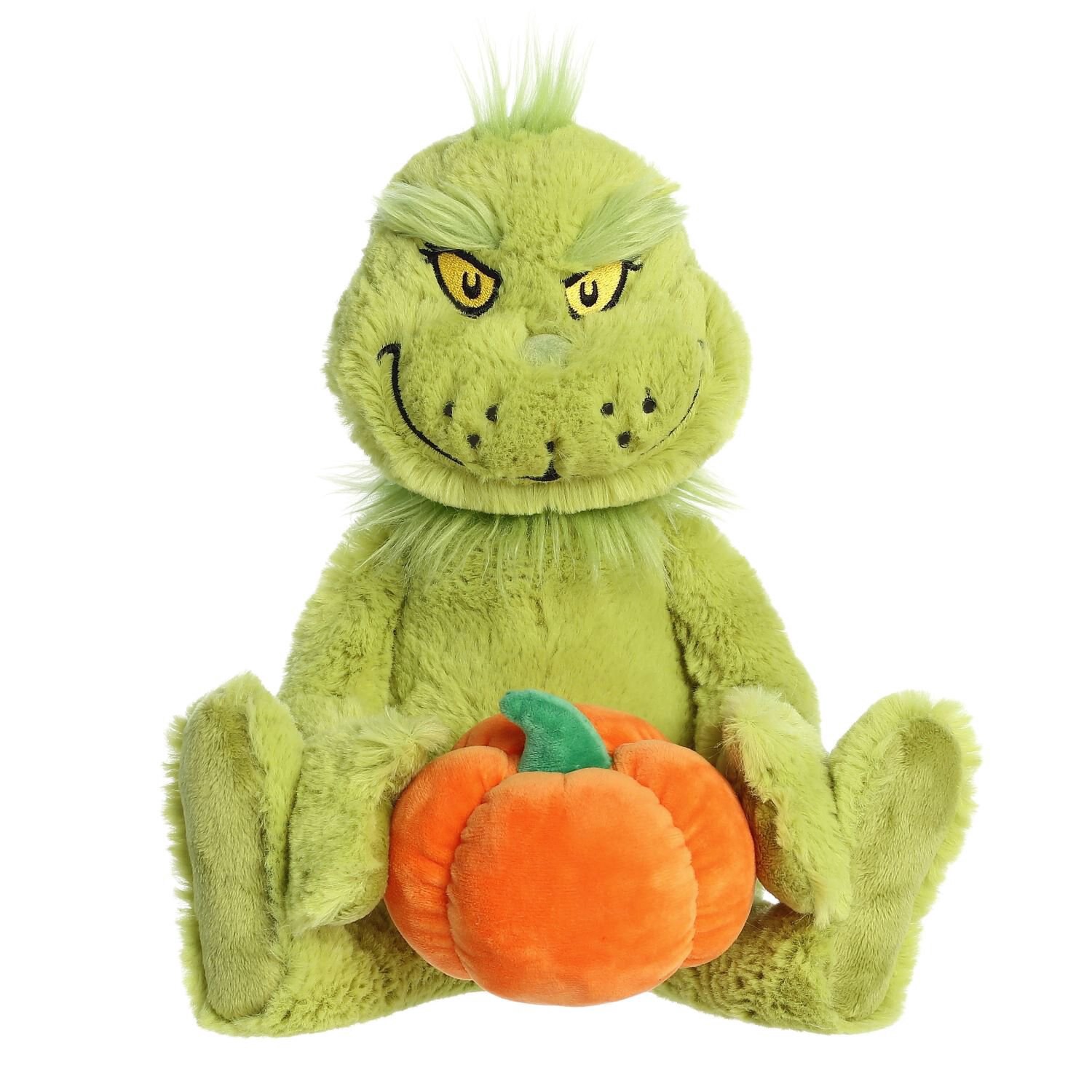 slide 1 of 5, Aurora World Dr. Seuss By Aurora Harvest Grinch Plush, 15 In, 1 ct