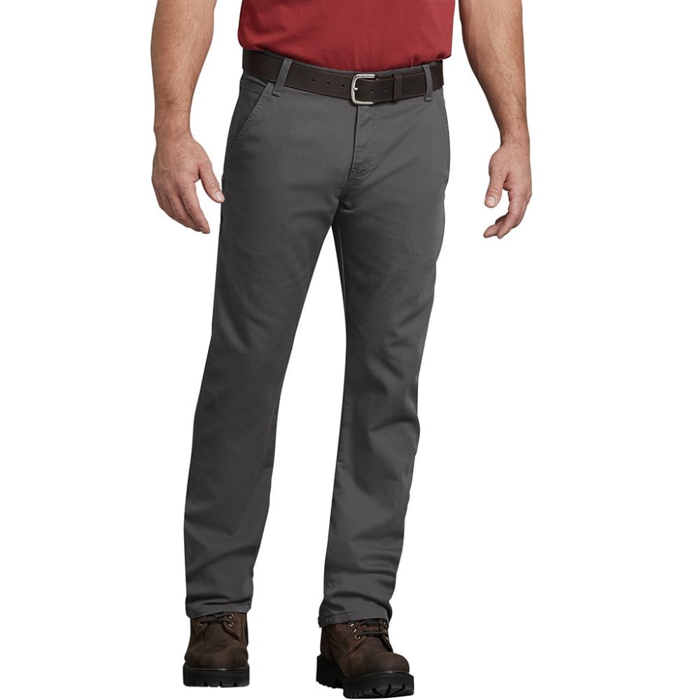 slide 2 of 2, Dickies Men's Flex Regular Fit Straight Leg Tough Max Duck Carpenter Pants - Slate, 38 in x 32 in