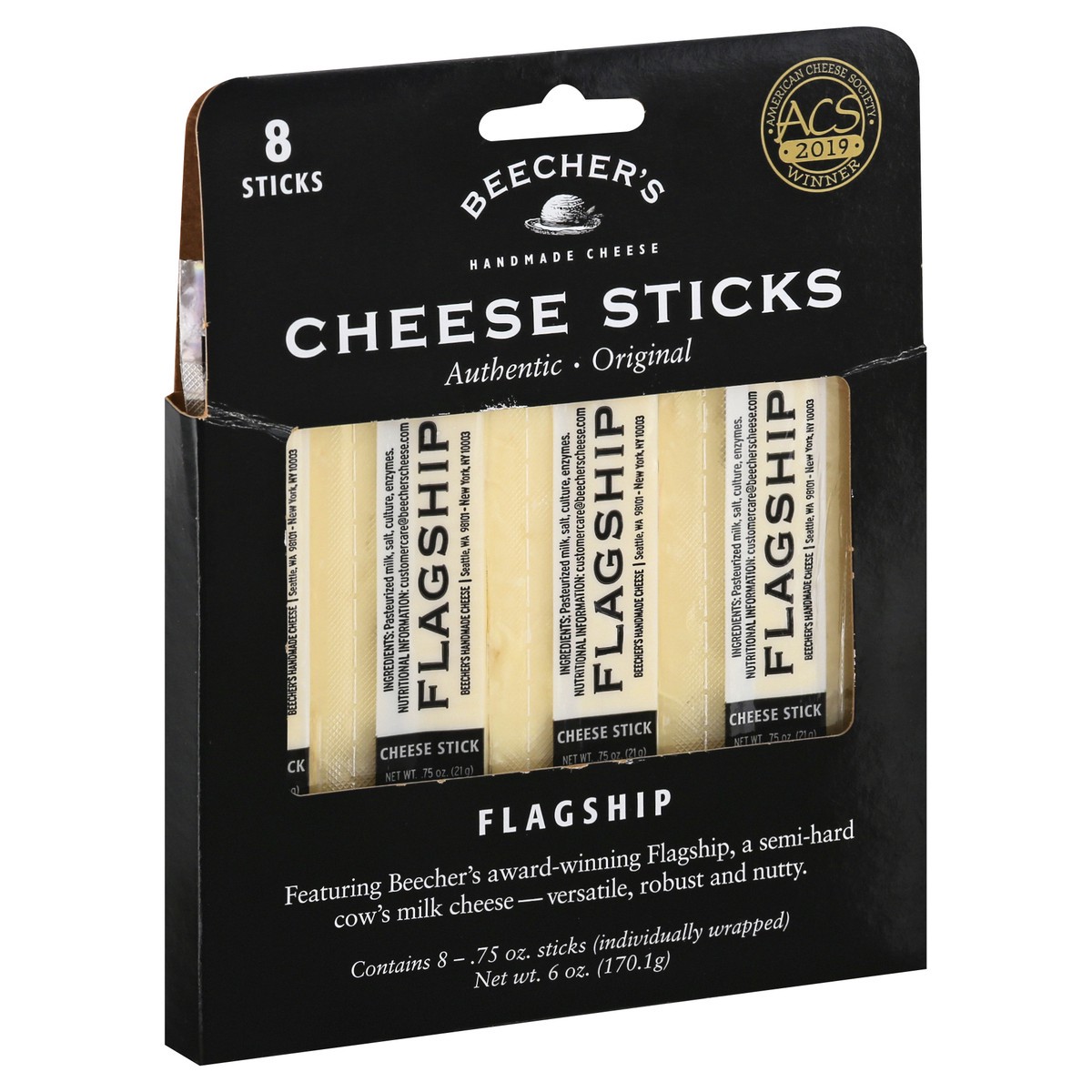 slide 3 of 11, Beecher's Flagship Cheese Sticks 8 ea, 8 ct