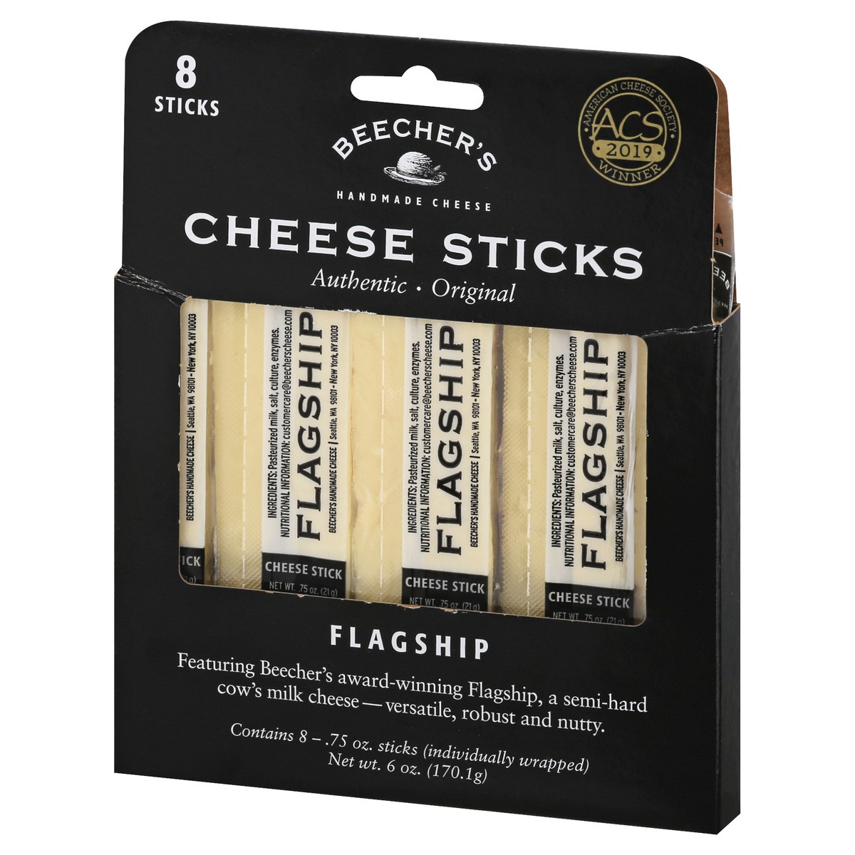 slide 4 of 11, Beecher's Flagship Cheese Sticks 8 ea, 8 ct