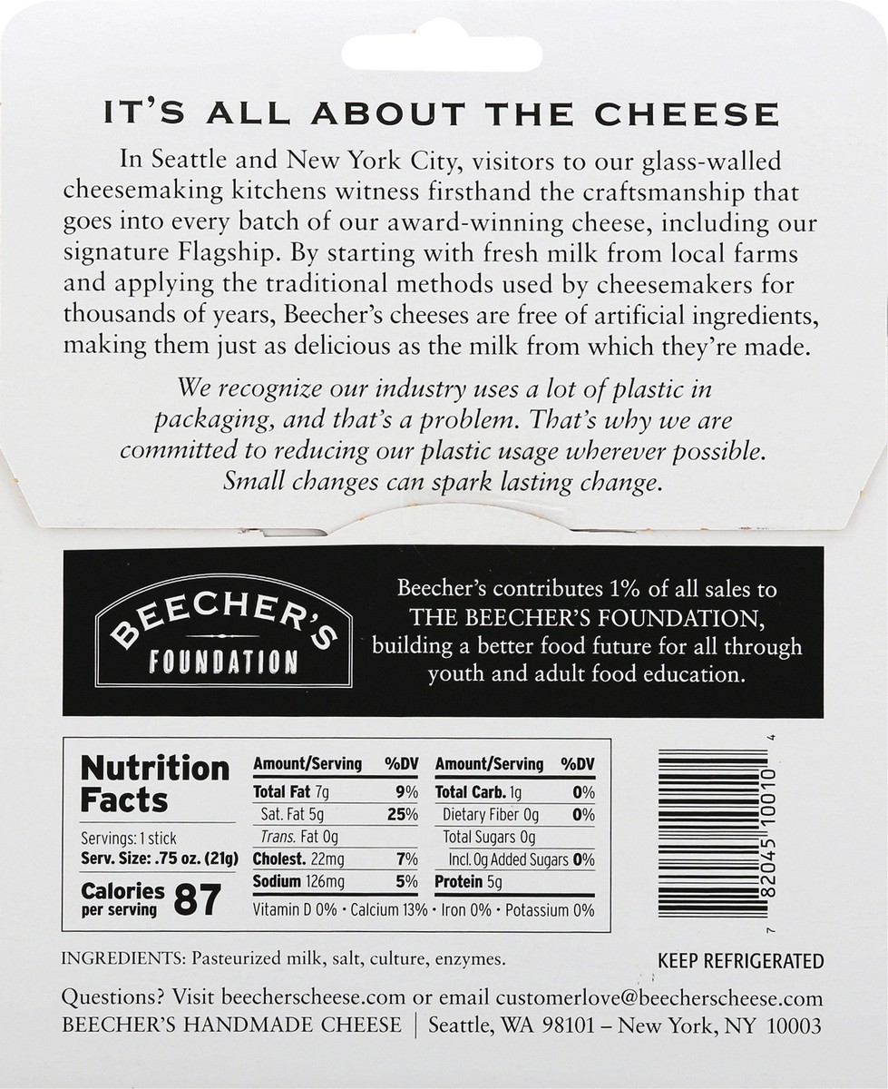 slide 7 of 11, Beecher's Flagship Cheese Sticks 8 ea, 8 ct