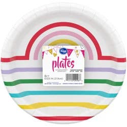 Kroger Entertainment Essentials Modern Rainbow 9-Inch Party Paper Plates