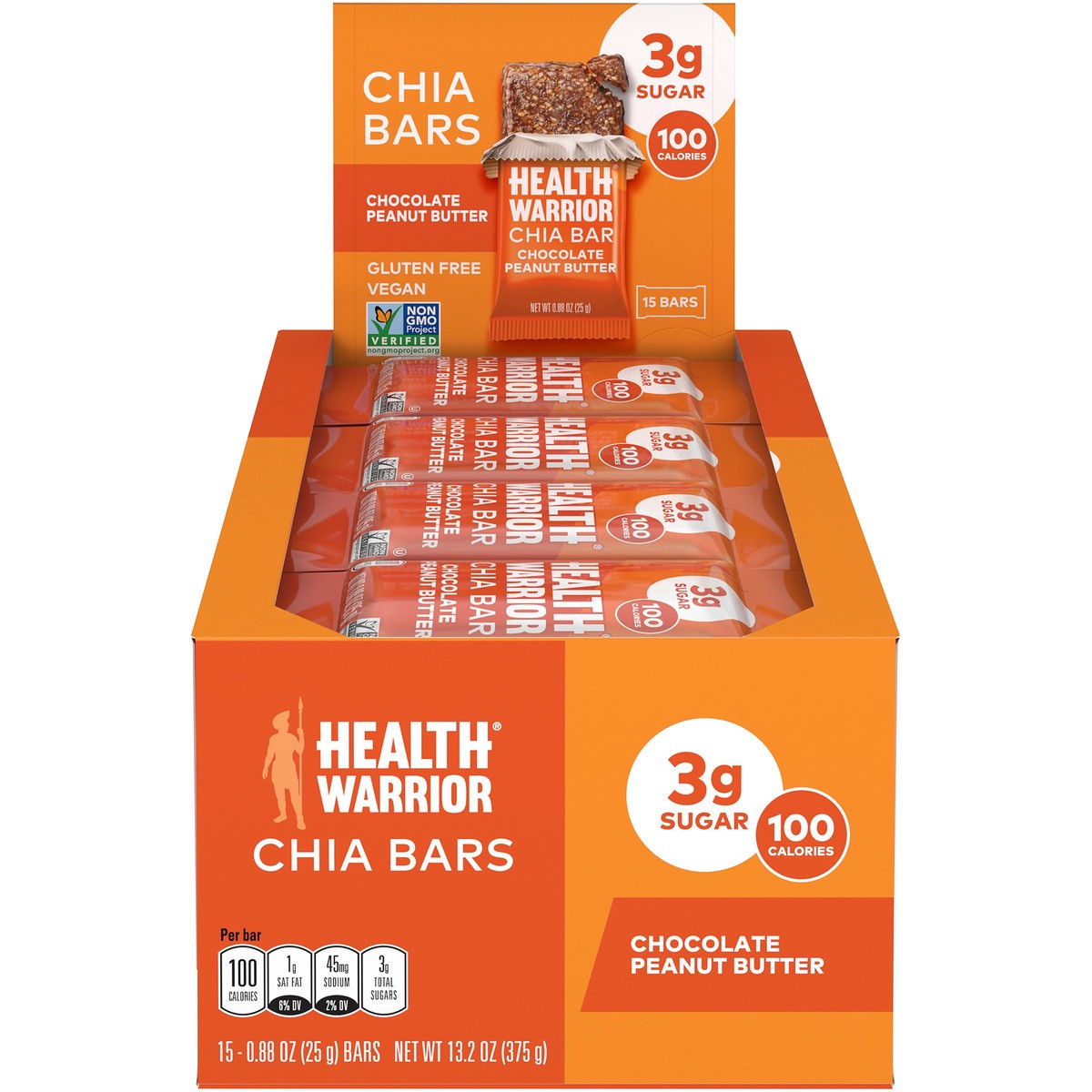 slide 5 of 10, Health Warrior Chia Bar, 13.2 oz