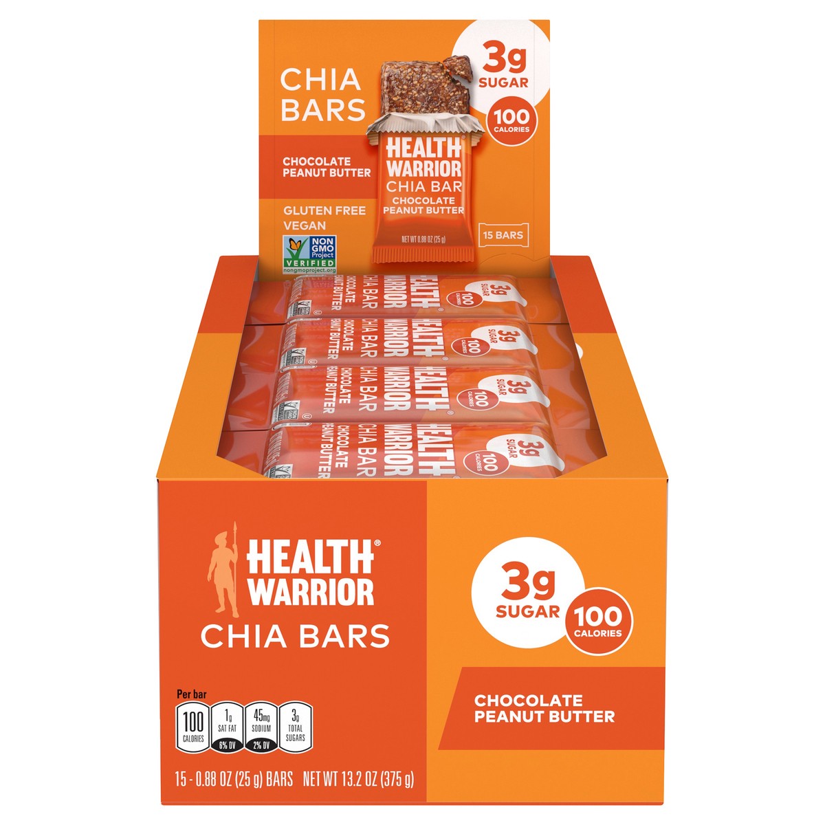 slide 1 of 10, Health Warrior Chia Bar, 13.2 oz