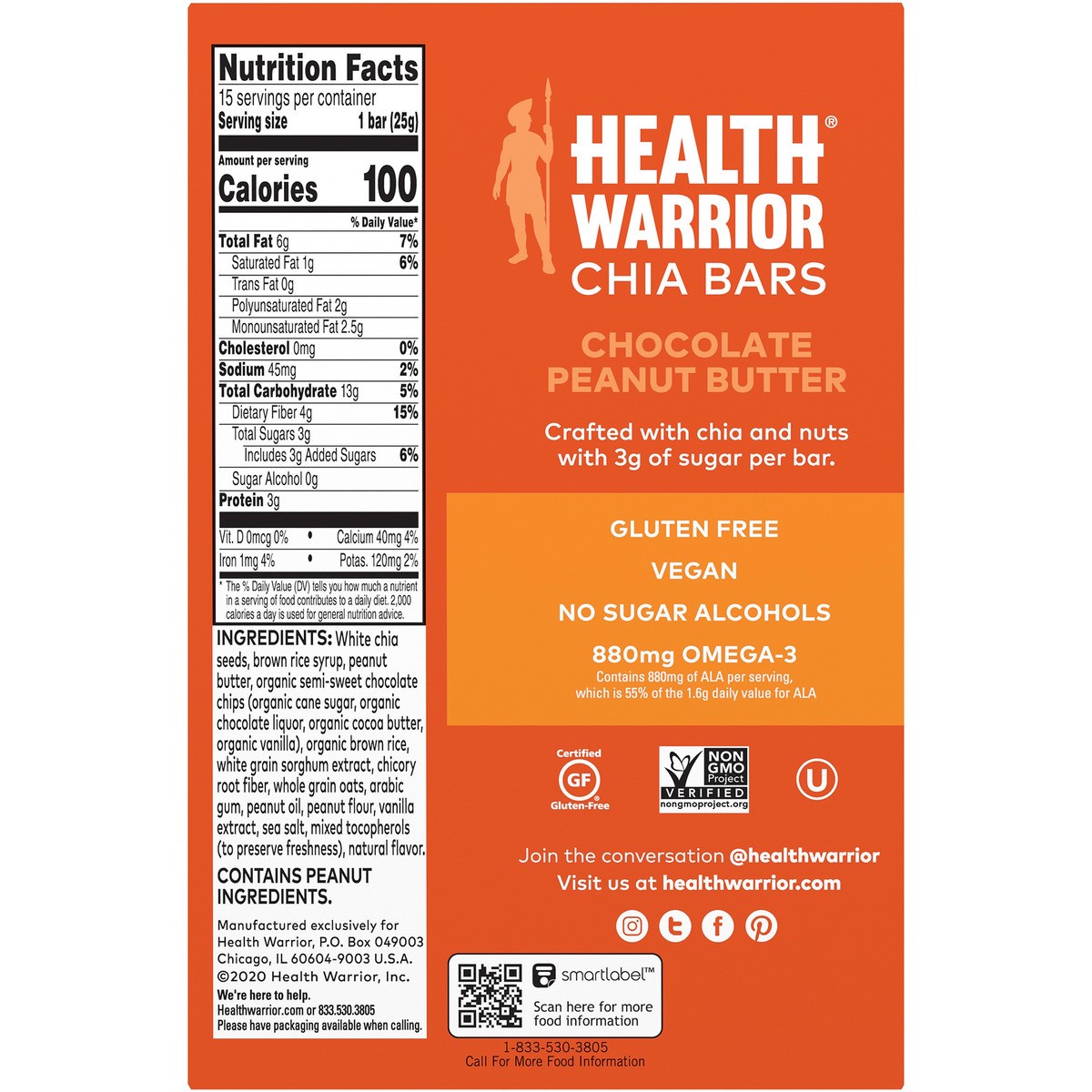 slide 9 of 10, Health Warrior Chia Bar, 13.2 oz