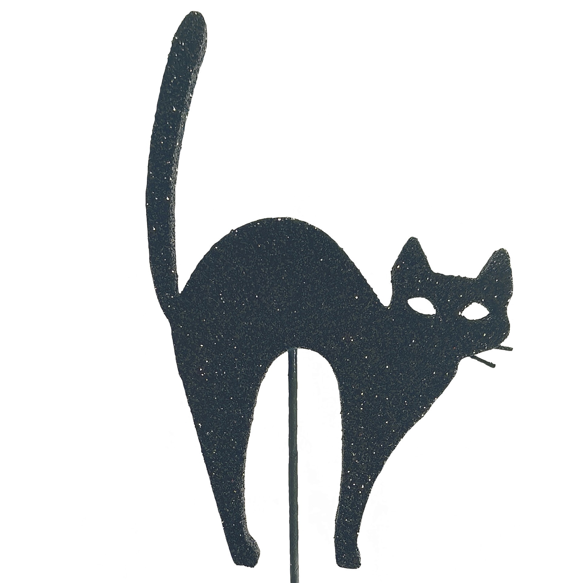 slide 3 of 3, 11" Black Glitter Cat Pick By Ashland, 11 in