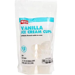 Weis Quality Vanilla Sundae Cups Novelty Ice Cream