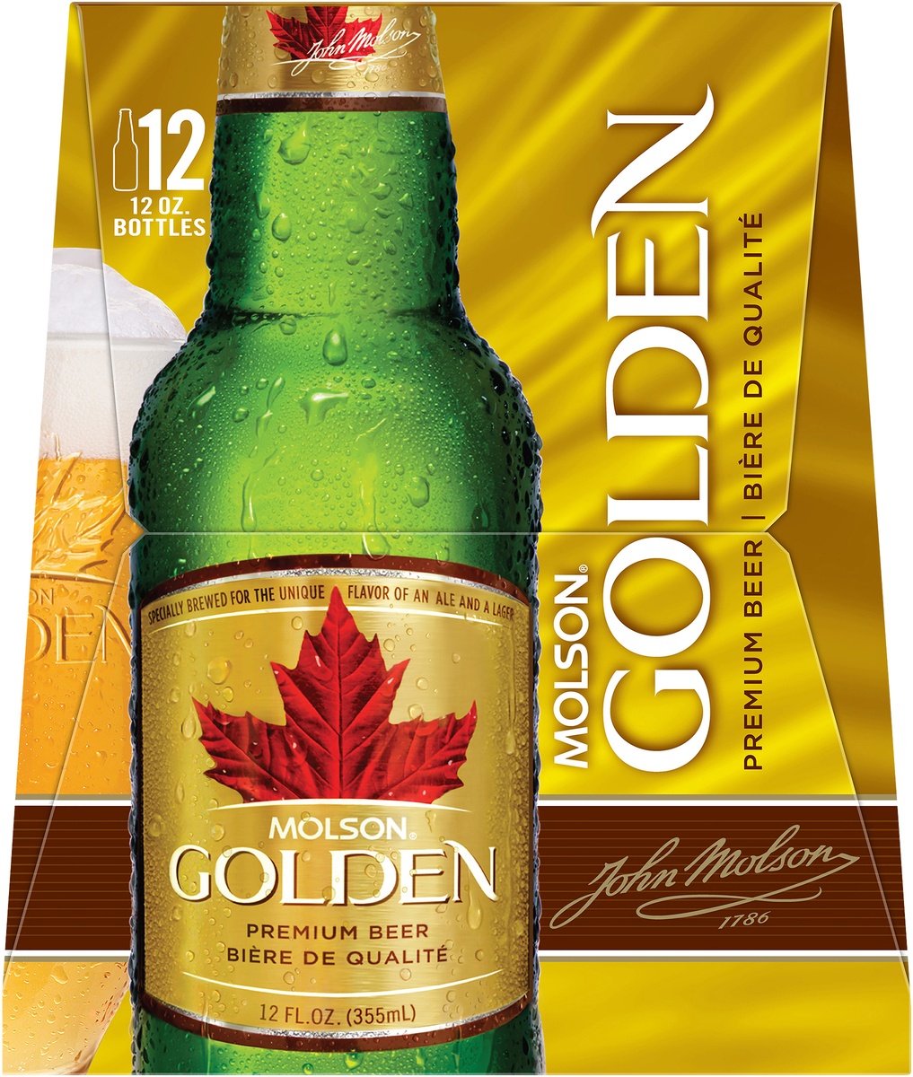 slide 4 of 7, Molson Breweries of Canada Molson Golden, 12 ct; 12 oz