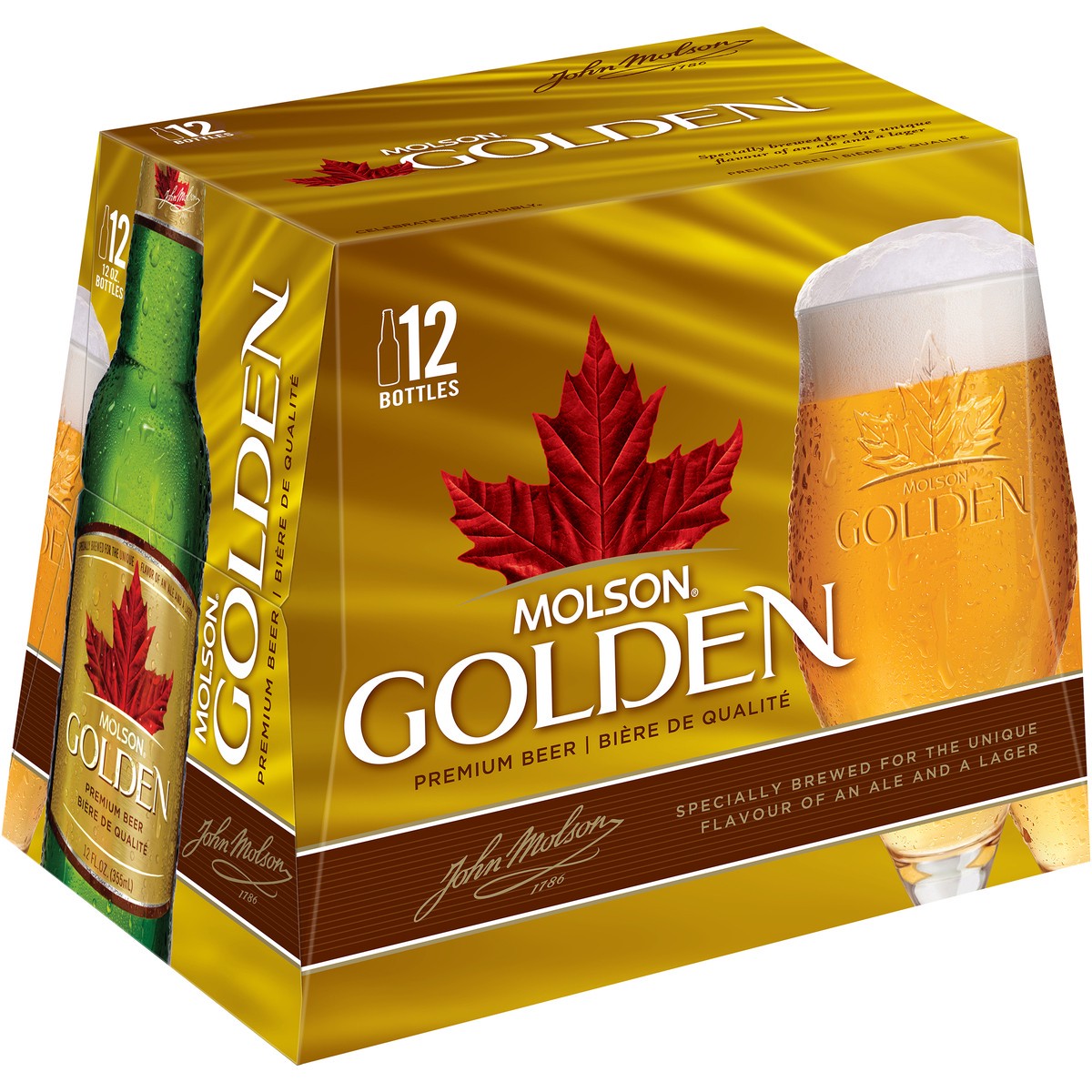 slide 1 of 5, Molson Golden Beer Bottles, 288 oz