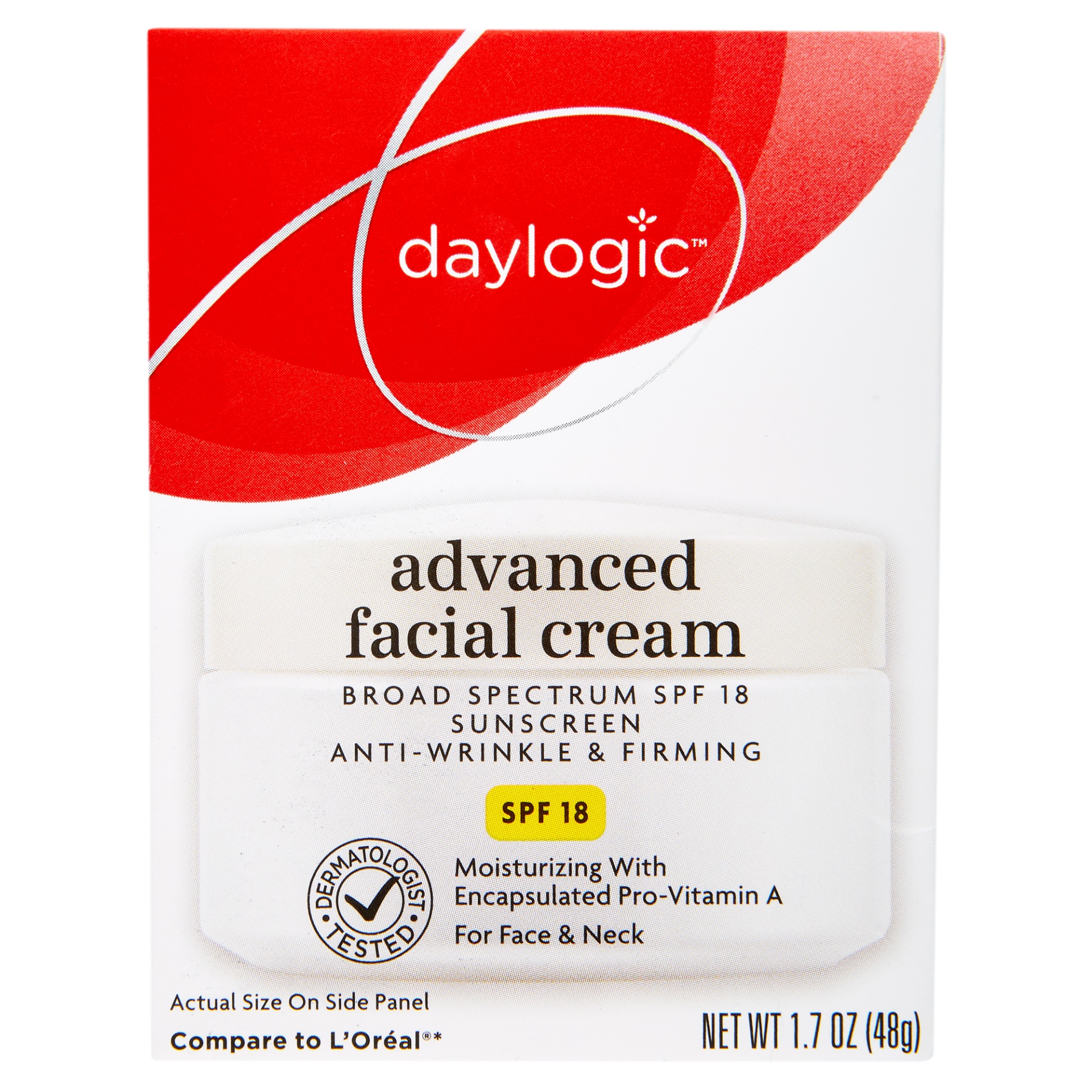 slide 1 of 1, Daylogic Advanced Facial Cream, SPF 18, 1.7 oz