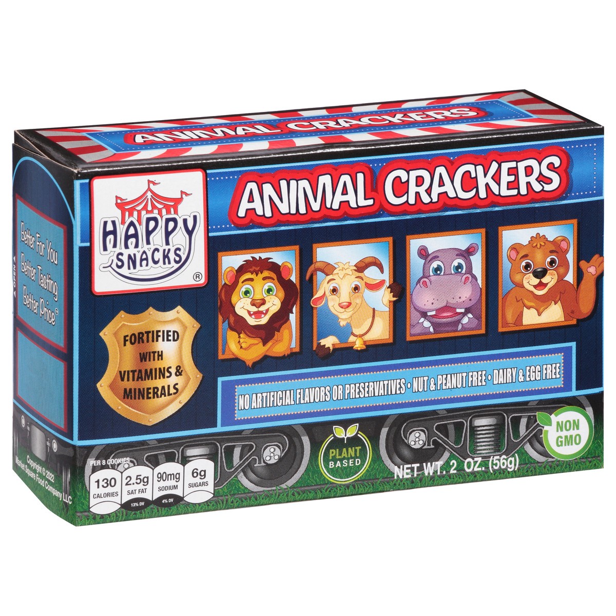 slide 12 of 13, Happy Snacks Animal Crackers 2 oz, 2 oz