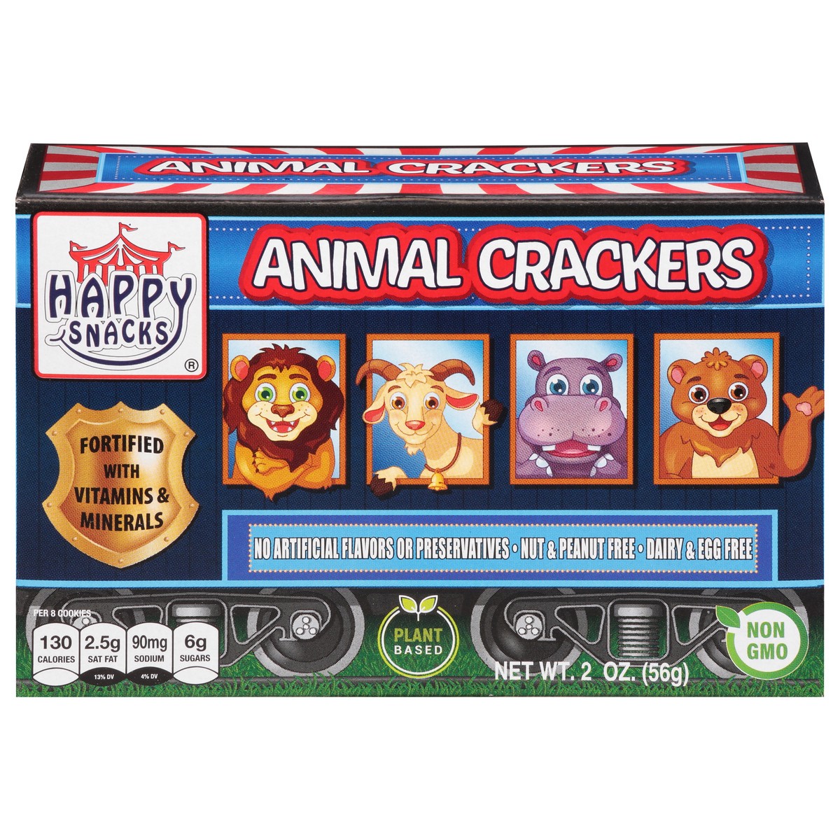 slide 4 of 13, Happy Snacks Animal Crackers 2 oz, 2 oz
