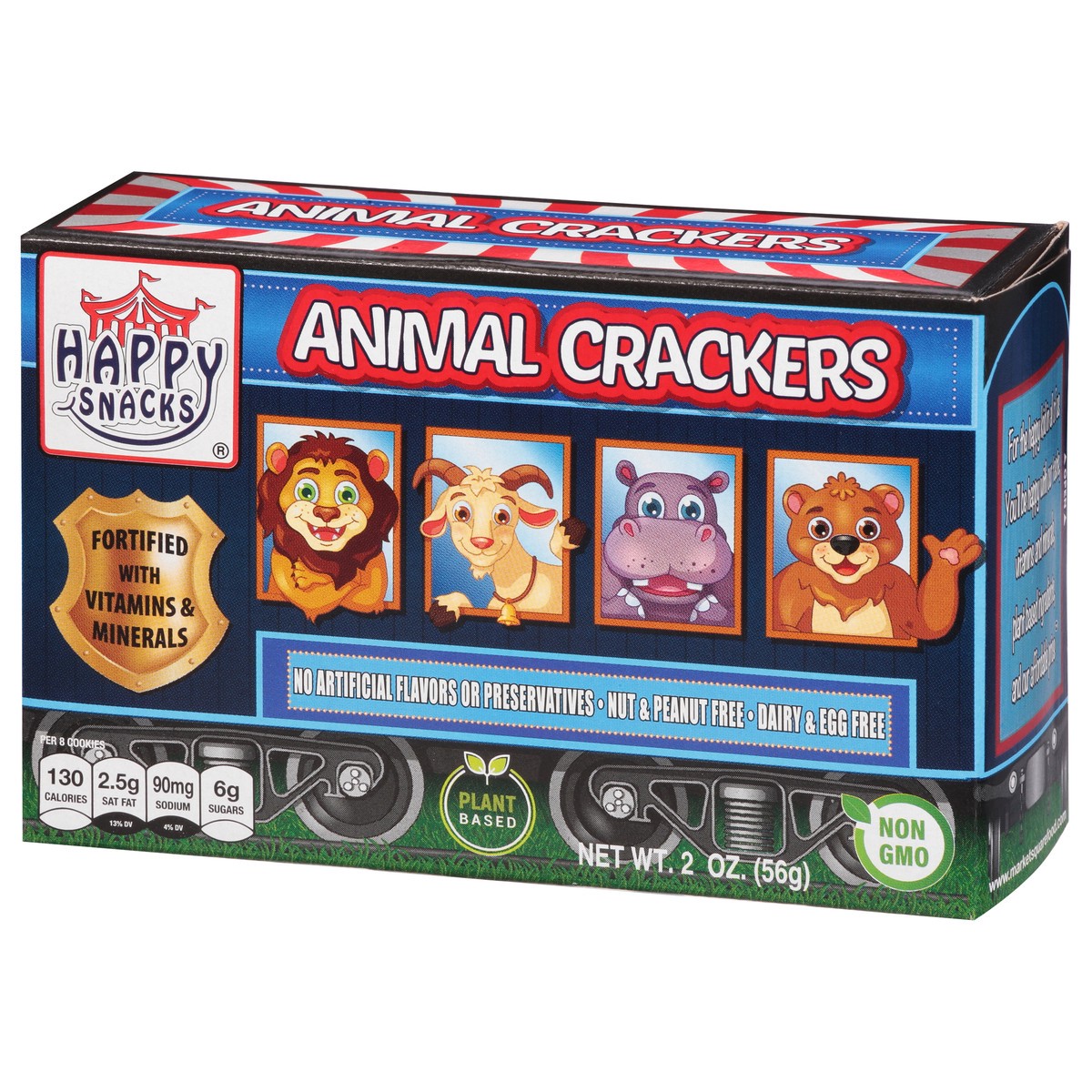 slide 7 of 13, Happy Snacks Animal Crackers 2 oz, 2 oz